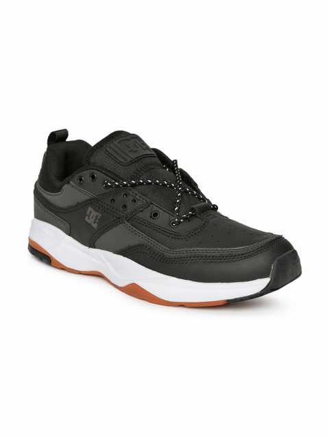

DC Men Black Leather Sneakers