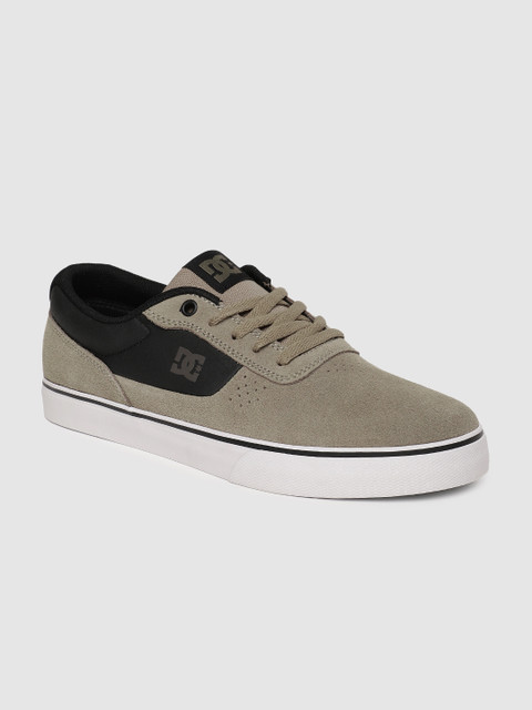 

DC Men Brown Leather Sneakers