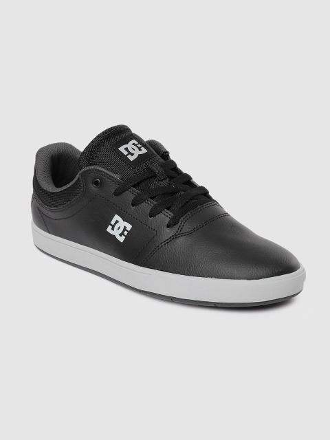 

DC Men Black Leather Sneakers