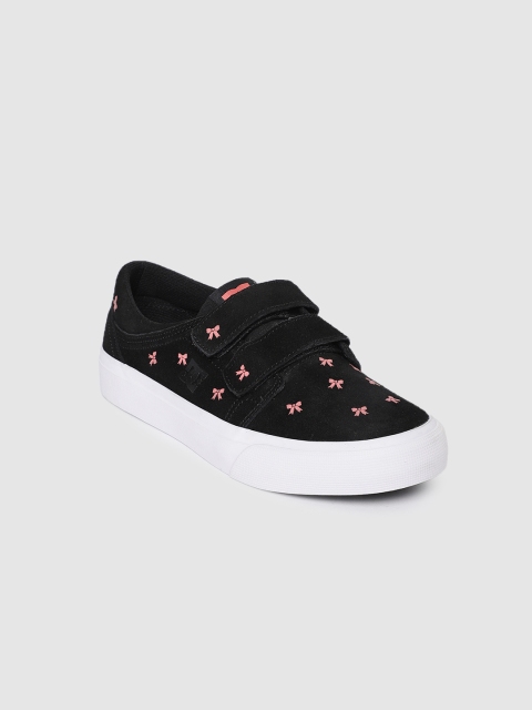 

DC Girls Black Suede TRASE Sneakers
