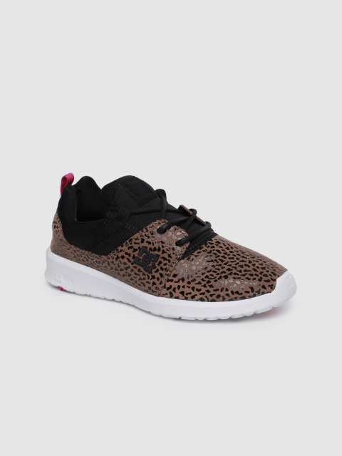 

DC Women Brown & Black HEATHROW Suede Sneakers