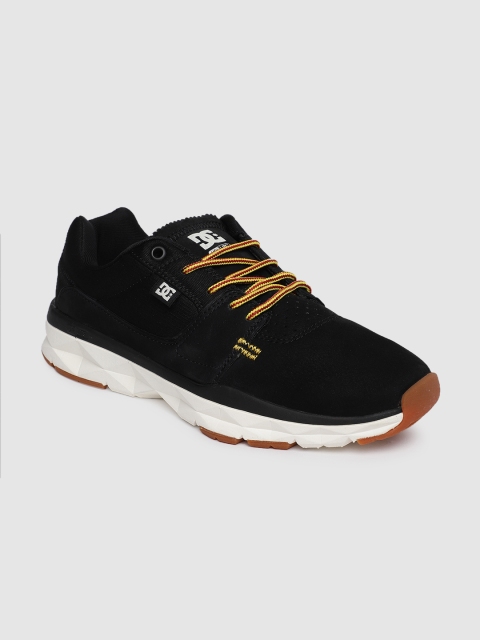 

DC Men Black Leather Sneakers