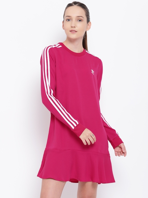 

ADIDAS Originals Women Pink Solid A-Line Dress