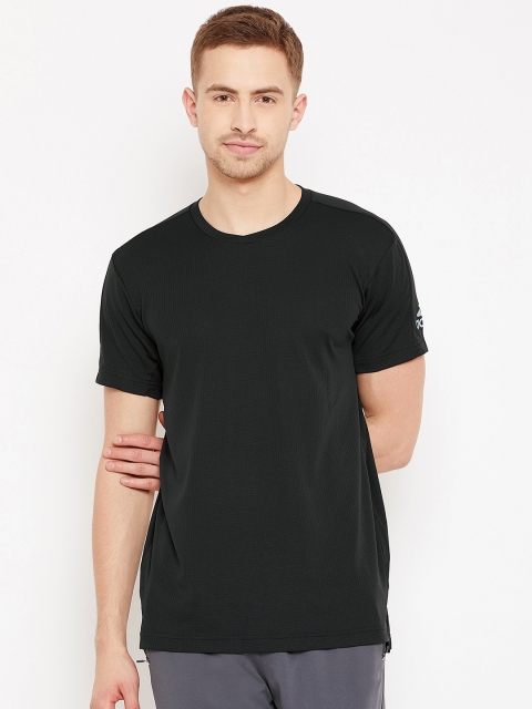 

ADIDAS Men Black Self-Design Climachill Tennis T-shirt