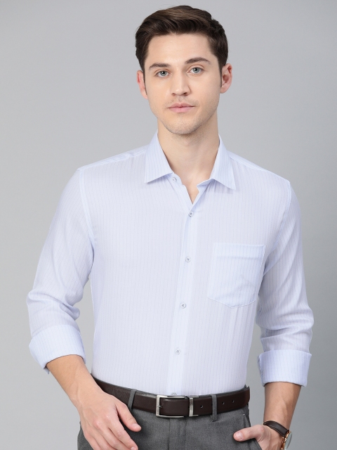 

Van Heusen Men Blue Striped Slim Fit Formal Shirt