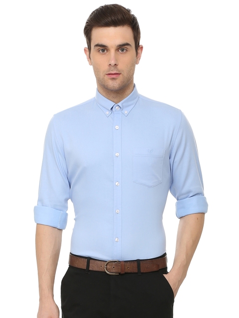 

Van Heusen Sport Men Blue Slim Fit Self Design Formal Shirt