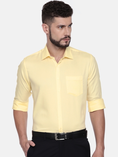 

Van Heusen Men Yellow Slim Fit Solid Formal Shirt