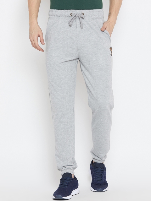 

Wear Your Mind Men Grey Melange Solid Regular-Fit Joggers