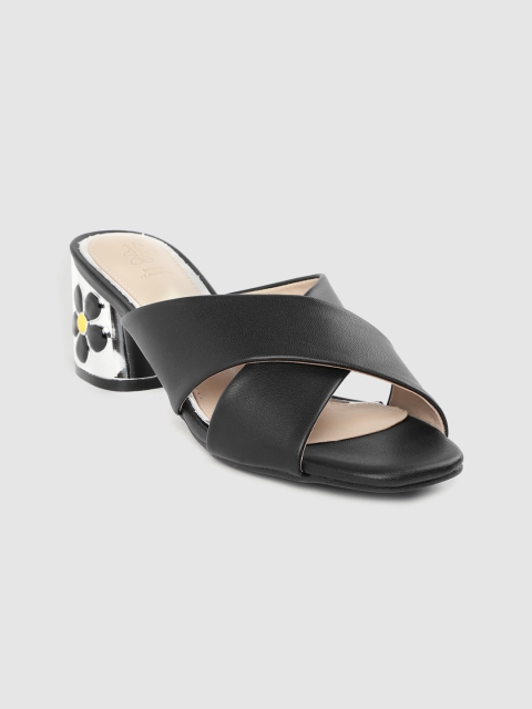 

Tresmode Women Black Solid Block Heels