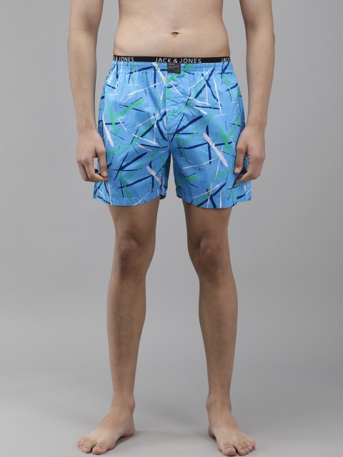

Jack & Jones Men Blue & White Printed Boxers 2036522005