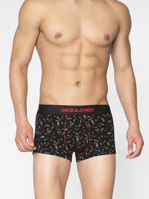 

Jack & Jones Men Black Printed Brazilian Trunks 2054046005