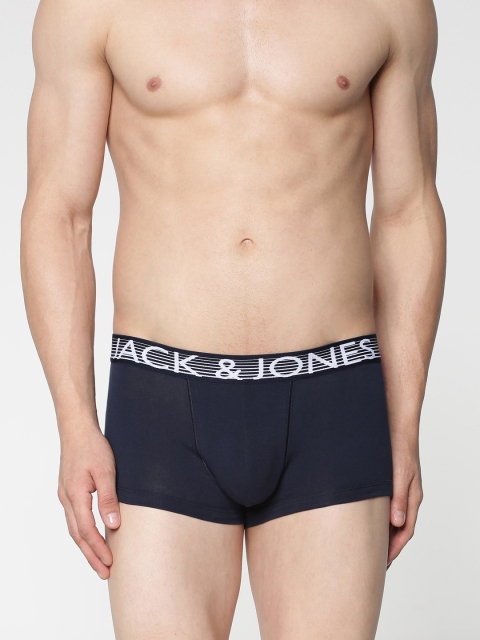 

Jack & Jones Men Navy Blue Solid Trunks 1955231045