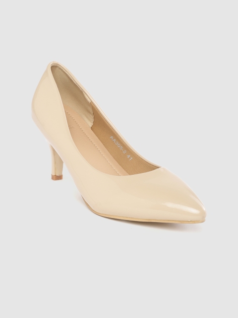 

Tresmode Women Beige Solid Pumps