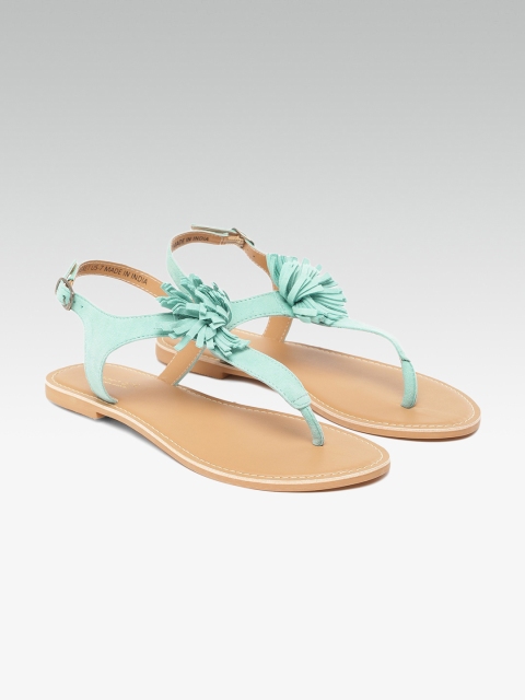 

Steve Madden Women Blue Solid T-Strap Flats