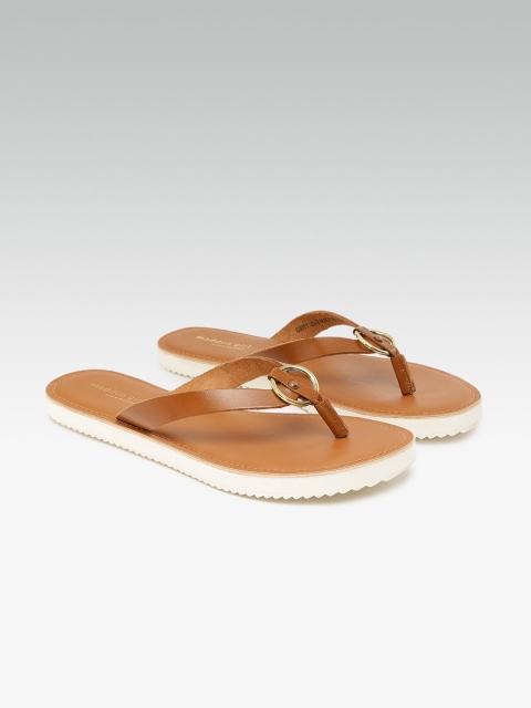 

Steve Madden Women Tan Brown Solid Open Toe Flats