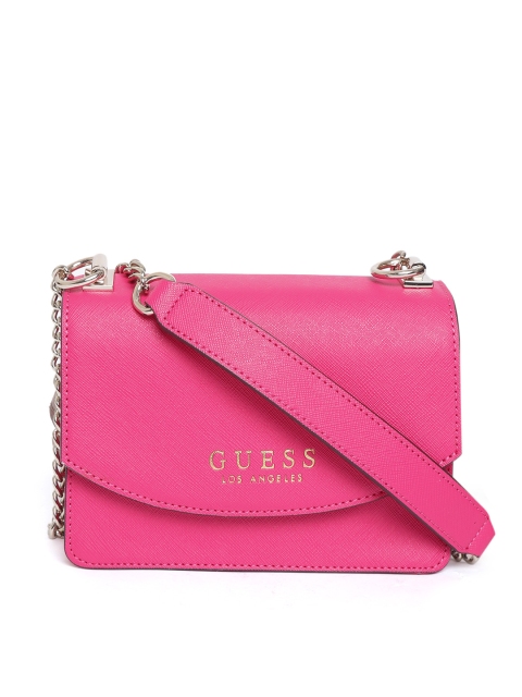 

GUESS Pink Solid Sling Bag