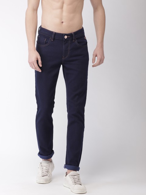 

Flying Machine Men Blue Slim Tapered Micheal Fit Mid-Rise Clean Look Stretchable Jeans