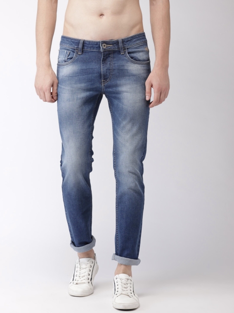 

Flying Machine Men Blue Slim Tapered Micheal Fit Mid-Rise Clean Look Stretchable Jeans