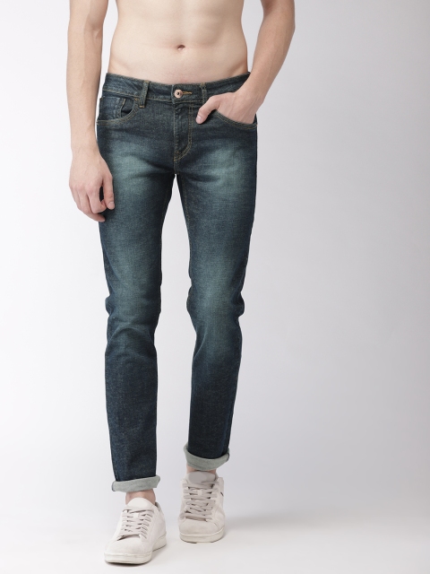 

Flying Machine Men Blue Slim Micheal Tapered Fit Mid-Rise Clean Look Stretchable Jeans