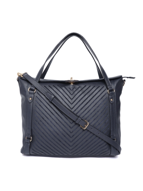 

CARPISA Navy Textured Shoulder Bag, Navy blue