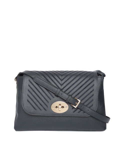 

CARPISA Navy Blue Cut-Out Sling Bag