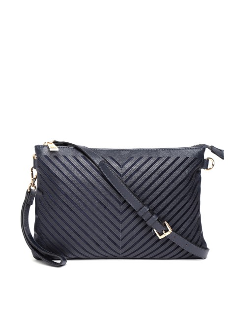 

CARPISA Navy Blue Textured Sling Bag