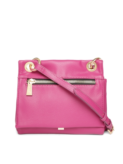 

CARPISA Pink Solid Sling Bag