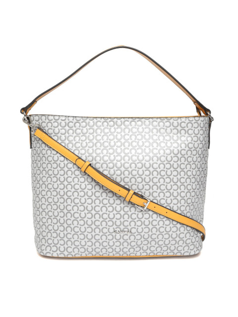 

CARPISA Grey Textured Shoulder Bag with Detachable Sling Strap