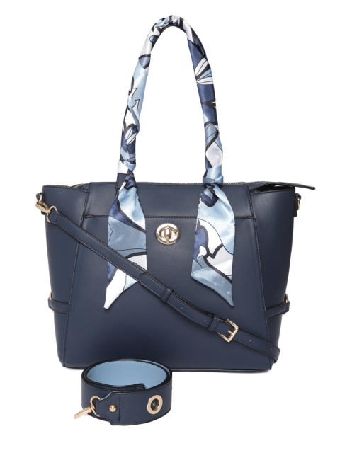 

CARPISA Navy Blue Solid Shoulder Bag