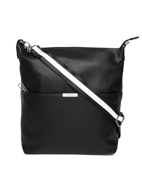 

CARPISA Black Solid Shoulder Bag cum Backpack