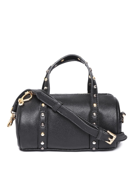

CARPISA Black Solid Handheld Bag with Detachable Sling Strap