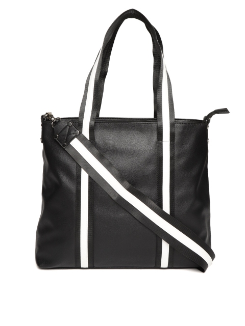 

CARPISA Black & White Solid Shoulder Bag
