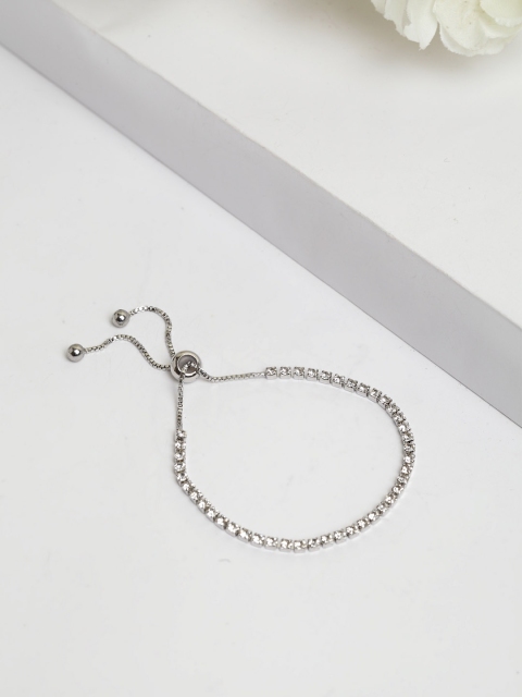 

AVANT-GARDE PARIS Silver-Toned Alloy Rhodium-Plated Antique Link Bracelet