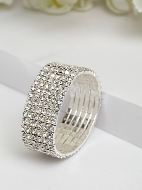 

AVANT-GARDE PARIS Silver-Toned Alloy Gold-Plated Handcrafted Wraparound Bracelet