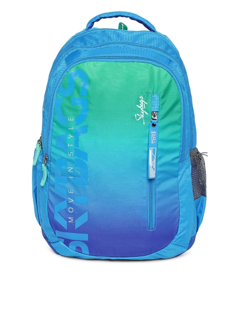 

Skybags Unisex Blue Colourblocked Backpack
