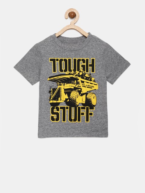

The Childrens Place Boys Grey Printed T-shirt