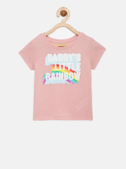 

The Childrens Place Girls Pink Printed T-shirt