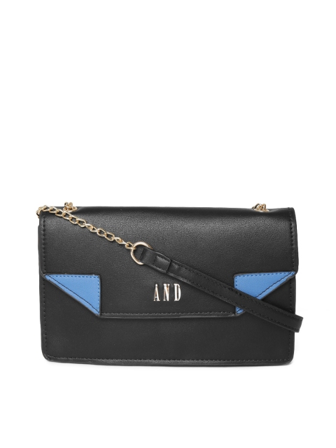 

AND Black Solid Sling Bag