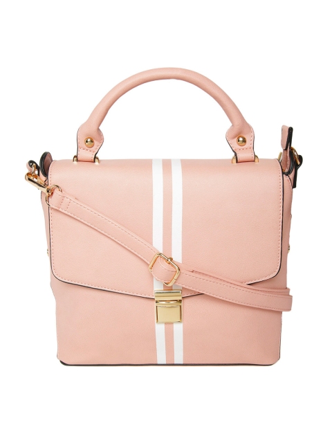 

AND Peach-Coloured Solid Satchel Bag