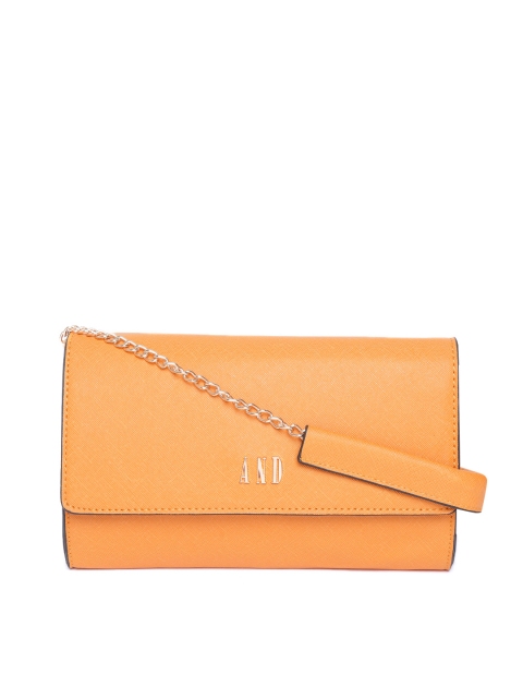 

AND Mustard Yellow Solid Sling Bag