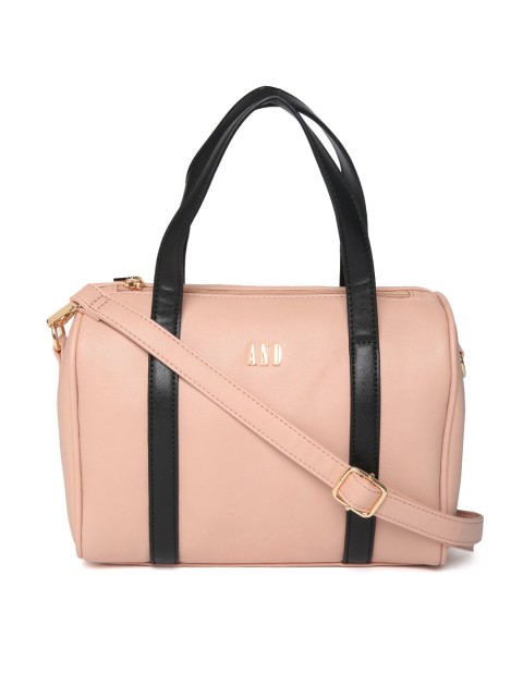 

AND Pink Solid Handheld Bag