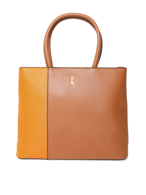 

Global Desi Brown Colourblocked Shoulder Bag