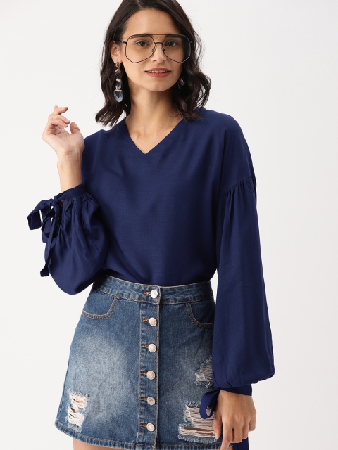 

DressBerry Women Blue Solid Top