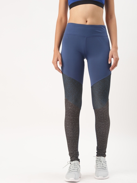 

DressBerry Women Navy blue & Grey Printed Tights