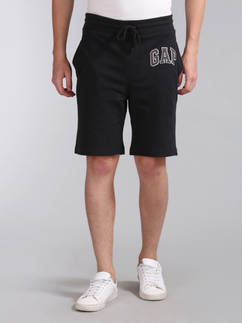 

GAP Men's Pull-On Logo Shorts, Black