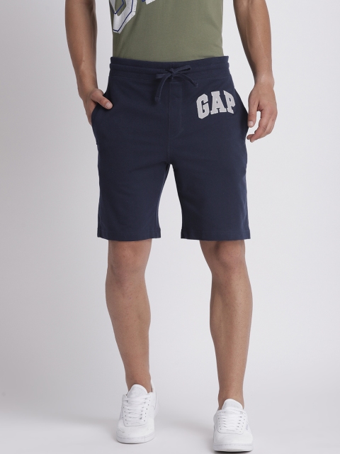 

GAP Men Navy Blue Pull-On Logo Shorts