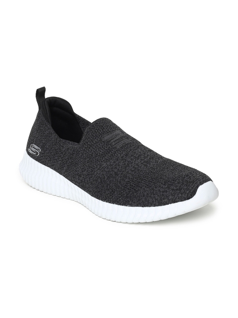 

Skechers Men Black Elite Flex- Aelhill Slip-On Sneakers
