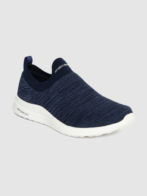 

Skechers Men Navy Blue MATERA-GRAFTEL Slip-On Sneakers