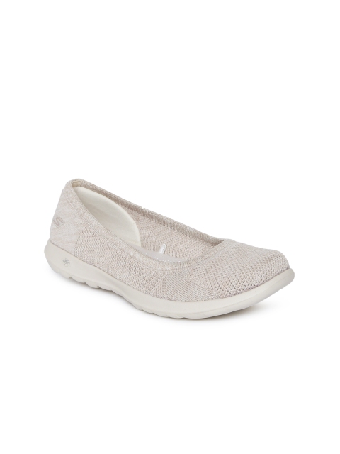 

Skechers Women Beige GO WALK LITE Walking Shoes