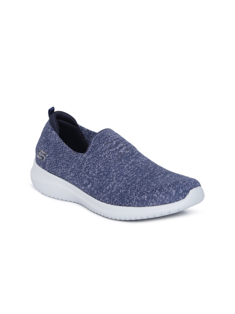

Skechers Women Navy Blue ULTRA FLEX Slip-On Sneakers